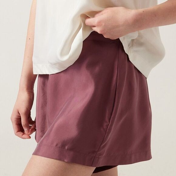 Athleta Other - Athleta Calm Cool Sleep Shorts - Maroon